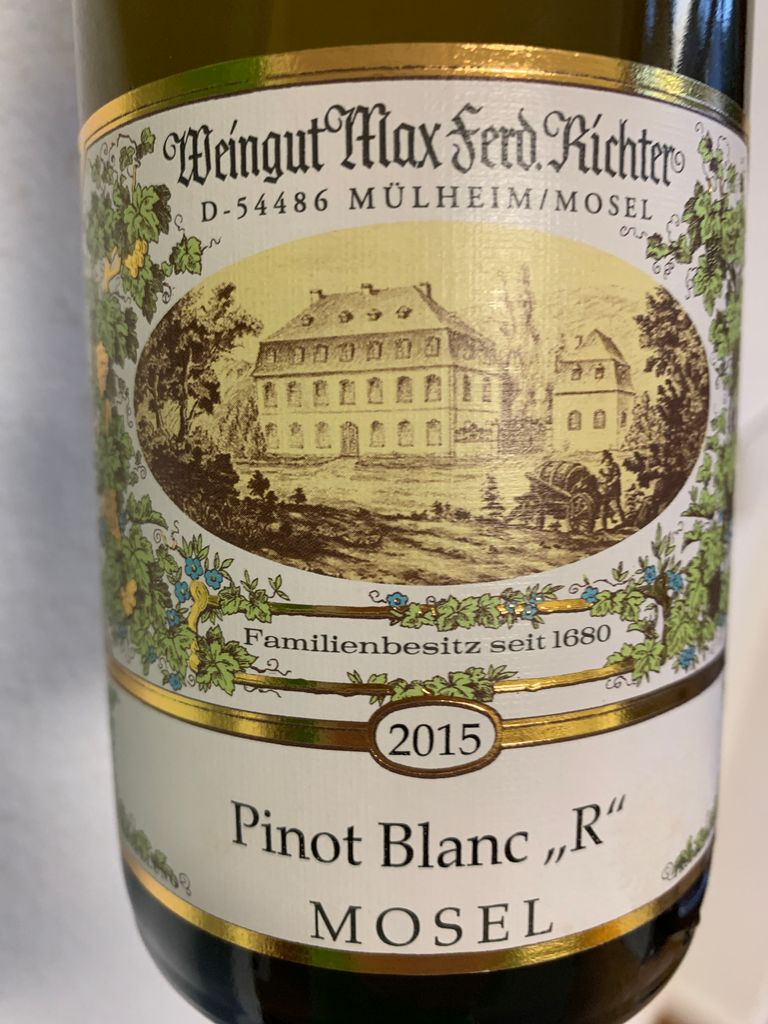 Max Ferd Richter 2015 Pinot Blanc - R 2015